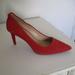 Michael Kors Shoes | Michael Kors Womens Red Suede Leather Pump Shoe Nwob - Size 8m | Color: Red | Size: 8