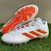 Adidas Shoes | Men's Adidas Sm Freak Mid Football Cleats Shoes White Orange Fx1311 Size 11 New | Color: Orange/White | Size: 11