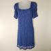 Free People Dresses | Free People Lace Dress Blue Storm Medium Ntw Minor Imperfections | Color: Blue | Size: M