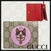 Gucci Bags | Gucci Dog Brown 25 Gg Card Case Canvas Leather Small Wallet Red Italy Bosco New | Color: Brown | Size: Os