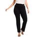 Plus Size Women's FormFit Bootcut Ponte Pant. by June+Vie in Black (Size 14/16)