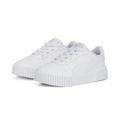 Sneaker PUMA "Carina 2.0 AC Sneakers Kinder" Gr. 22, grau (white silver gray) Kinder Schuhe Trainingsschuhe