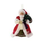 Department 56 Possible Dreams Jim Shore Little Old Driver Ornament Fabric in Red/White | 6.5 H x 5.5 W x 3.5 D in | Wayfair 6008579