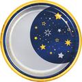 Creative Converting Starry Night Moon Paper Plates, 24 ct in Blue/Yellow | Wayfair DTC360466DPLT