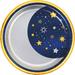 Creative Converting Starry Night Moon Paper Plates, 24 ct in Blue/Yellow | Wayfair DTC360466DPLT