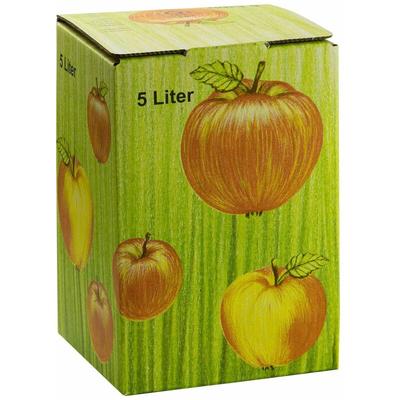 Bag in Box Karton Apfeldekor Schachtel Saftkarton Faltkarton 5 Liter Image