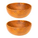 Rainforest Bowls 14 oz. Salad Bowl Wood in Brown/Gray | 2 H x 5.12 W in | Wayfair TWRB-0092-02