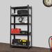 5 Tier Heavy Duty Metal Shelving Rack Unit Garage Storage Shelf Black