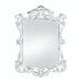 Vintage Style Wooden Framed Rectangular Wall Mirror - 23.75" - White