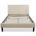 Red Barrel Studio® Full/Double Tufted Solid Wood & Platform Bed Upholstered/Polyester | 44 H x 59 W x 83 D in | Wayfair