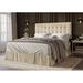 Wade Logan® Ambria Larry Queen Tufted Panel Bed Wood & /Upholstered/Metal & /Metal/Polyester | 47.6 H x 42.7 W x 79.7 D in | Wayfair