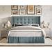 Lark Manor™ Aliviana Twin Tufted Platform Bed Upholstered/Velvet/Metal in Blue | 45.3 H x 41.9 W x 78.1 D in | Wayfair