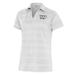 Women's Antigua White Washington Commanders Metallic Logo Compass Polo