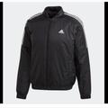 Adidas Jackets & Coats | Adidas Essentials Bomber Jacket Size M | Color: Black/White | Size: M