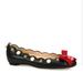 Gucci Shoes | Gucci Lexi Black Studded Suoreme Ballet Flat Lips 8.5 | Color: Black/Gold | Size: 8.5