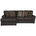 Brown Sectional - Lark Manor™ Andrienne 2 - Piece Top Grain Italian Leather Match Sectional w/ 5 Accent Pillows Leather Match | Wayfair
