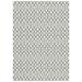 White 60 x 36 x 0.25 in Indoor Area Rug - Martha Stewart Rugs Geometric Machine Woven Area Rug in Green/Ivory | 60 H x 36 W x 0.25 D in | Wayfair