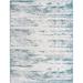 White 36 x 26 x 0.13 in Area Rug - 17 Stories Outdoor Iris Area Rug Blue-Green Color, Polypropylene | 36 H x 26 W x 0.13 D in | Wayfair