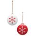 The Holiday Aisle® Alpine Holiday Shaped Ornament Metal in Red/White | 3 H x 2.5 W x 1 D in | Wayfair 0391EB8470A34FE39CB3D222B185F3D7