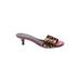 Donald J Pliner Mule/Clog: Pink Print Shoes - Women's Size 6 - Open Toe