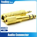 JEAmplifier-Microphone 3.5 femelle vers 6.5/6.35 mâle connecteur audio stéréo adaptateur filetage