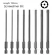 Embout de tournevis Torx magnétique 100mm T8-T40 embout de tournevis électrique T8/T9/T10/