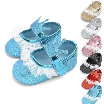 Chaussures princesse Elsa pour bébé souliers pour enfant nouveau-né fille 1 an mocassins