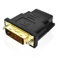 Adaptateur DVI HDMI 24 + 1 broches plaqué or 1 pièce convertisseur vidéo HDMI /F vers DVI/M 1080P