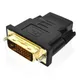Adaptateur compatible DVI HDMI 24 + 1 broches plaqué or convertisseur vidéo F vers DVI/M 1080P