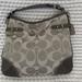 Coach Bags | Coach Signature Print Gray Shoulder Bag | Color: Gray/Silver | Size: 12 X 15 X 4