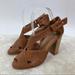 Anthropologie Shoes | Anthro Schuler & Sons Band Over Band Leather Heels | Color: Brown/Tan | Size: 8