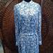 Ralph Lauren Dresses | Delightfully Floral Shirt Dress, Ralph Lauren, Size 10 | Color: Blue/White | Size: 10