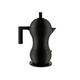 Alessi Pulcina MDL02/6 BB - Design-Espresso-Kaffeemaschine, aus Aluminiumguss mit Griff und Knopf aus PA, 6 Tassen, Schwarz, 20 cm