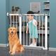 Extra Wide Pressure Mounted Baby Gate,Auto Close Pet Gate,Stair Gates for Baby and Dogs,Extendable Safety Gate,Pressure Fit Safety Gate,for Child,Stairs,Pets (72-77cm/28-30in)