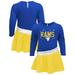 Girls Infant Royal/Gold Los Angeles Rams Heart to Jersey Dress