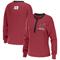 Women's WEAR by Erin Andrews Cardinal Arizona Cardinals Waffle Henley Long Sleeve T-Shirt