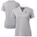 Women's Cutter & Buck Heather Gray Baylor Bears Forge Blade V-Neck Top