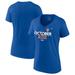 Women's Fanatics Branded Royal New York Mets 2022 Postseason Locker Room V-Neck Plus Size T-Shirt