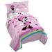 Disney Minnie Mouse Rainbow Bed Set, Microfiber | Full Comforter + 6 Additional Pieces | Wayfair JF42270