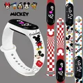 Montres de sport Disney pour enfants bracelet tactile LED Love Light horloge numérique