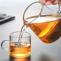 Pichet à thé en verre anti-brûlure service à thé chinois cafetière pichet à eau tasse à degré de