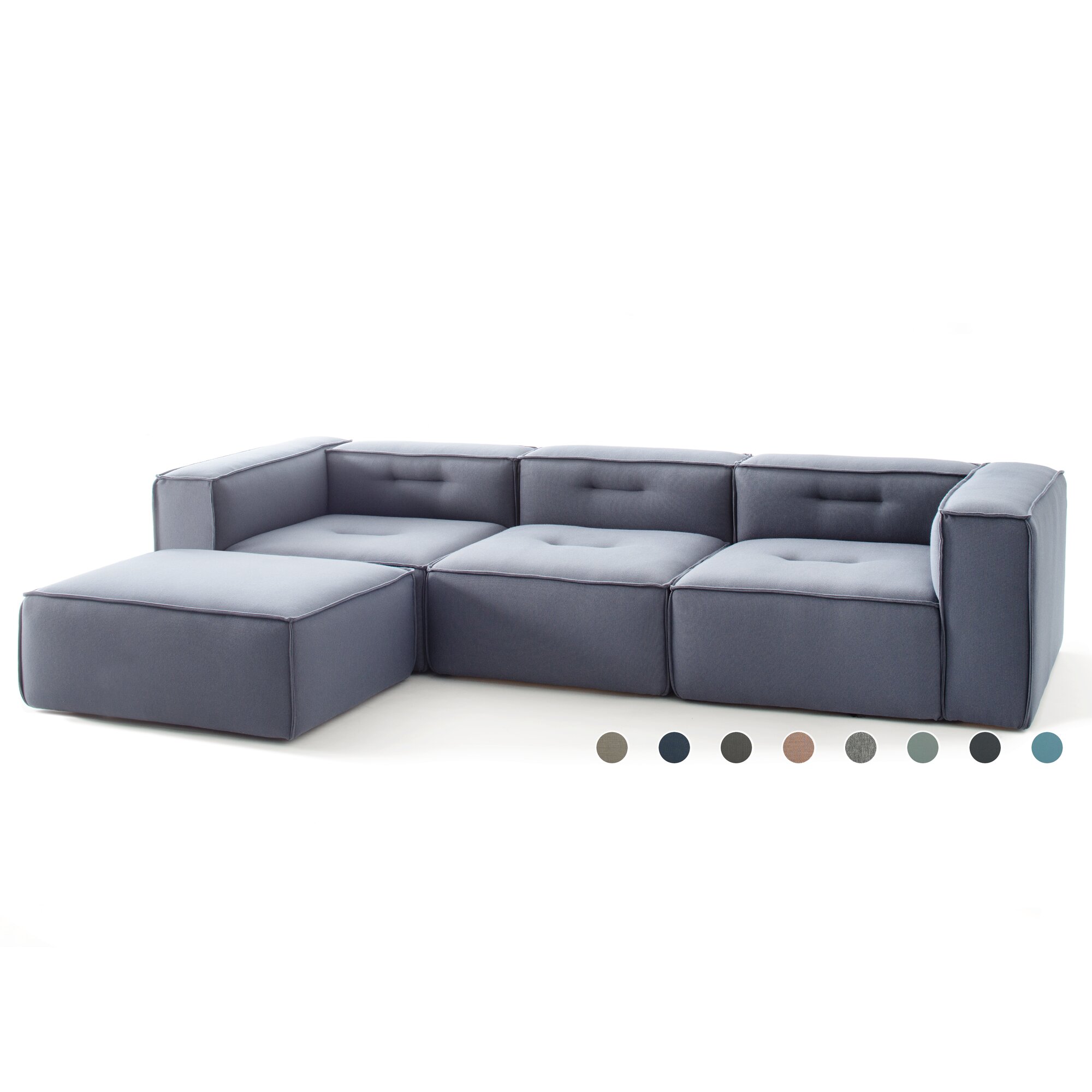 Sitting Bull »numberONE« 3-Sitzer + Hocker PG2 SEINE 326 ocre
