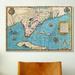 Fleur De Lis Living 'Antique Maps of Florida & Cuba' by Jacques Le Moyne De Morgues Graphic Art on Canvas Canvas | 16 H x 24 W x 1.5 D in | Wayfair