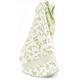 Linnea - Drap de bain 100x150 vintage floral - Blanc Vert