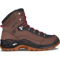 LOWA Herren Multifunktionsstiefel Herren Wanderschuhe Renegade GTX Mid, Größe 44 ½ in MAHAGONI/ROT