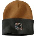 Carhartt Knit Camo Patch Beanie, braun