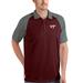 Men's Antigua Maroon/Steel Virginia Tech Hokies Nova Polo