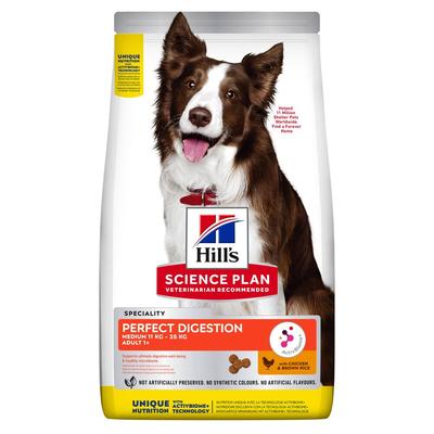 14kg Adult Perfect Digestion Medium Hill's Science Plan - Croquettes pour chien