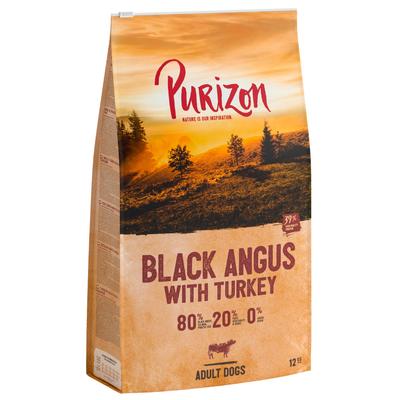 12kg Purizon sans céréales Adult Black Angus, dinde - Croquettes pour chien