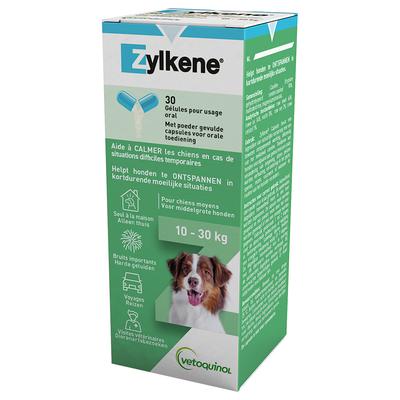 2x30 gélules de 225 mg Zylkène Vétoquinol pour chien de 10 à 30 kg
